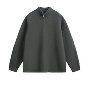 Rib Knit 1/4 Zip-streetwear-techwear