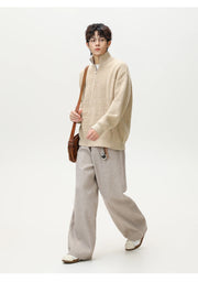 Rib Knit 1/4 Zip-streetwear-techwear
