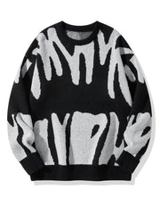 Shadow Drip Jacquard Jumper-streetwear-techwear
