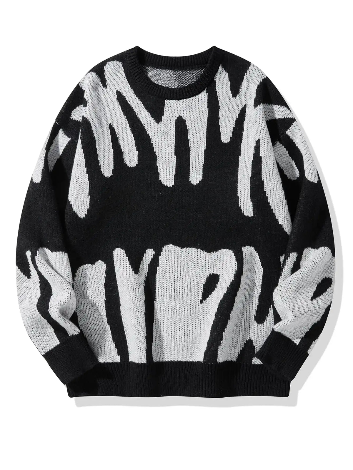 Shadow Drip Jacquard Jumper-streetwear-techwear