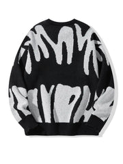 Shadow Drip Jacquard Jumper-streetwear-techwear