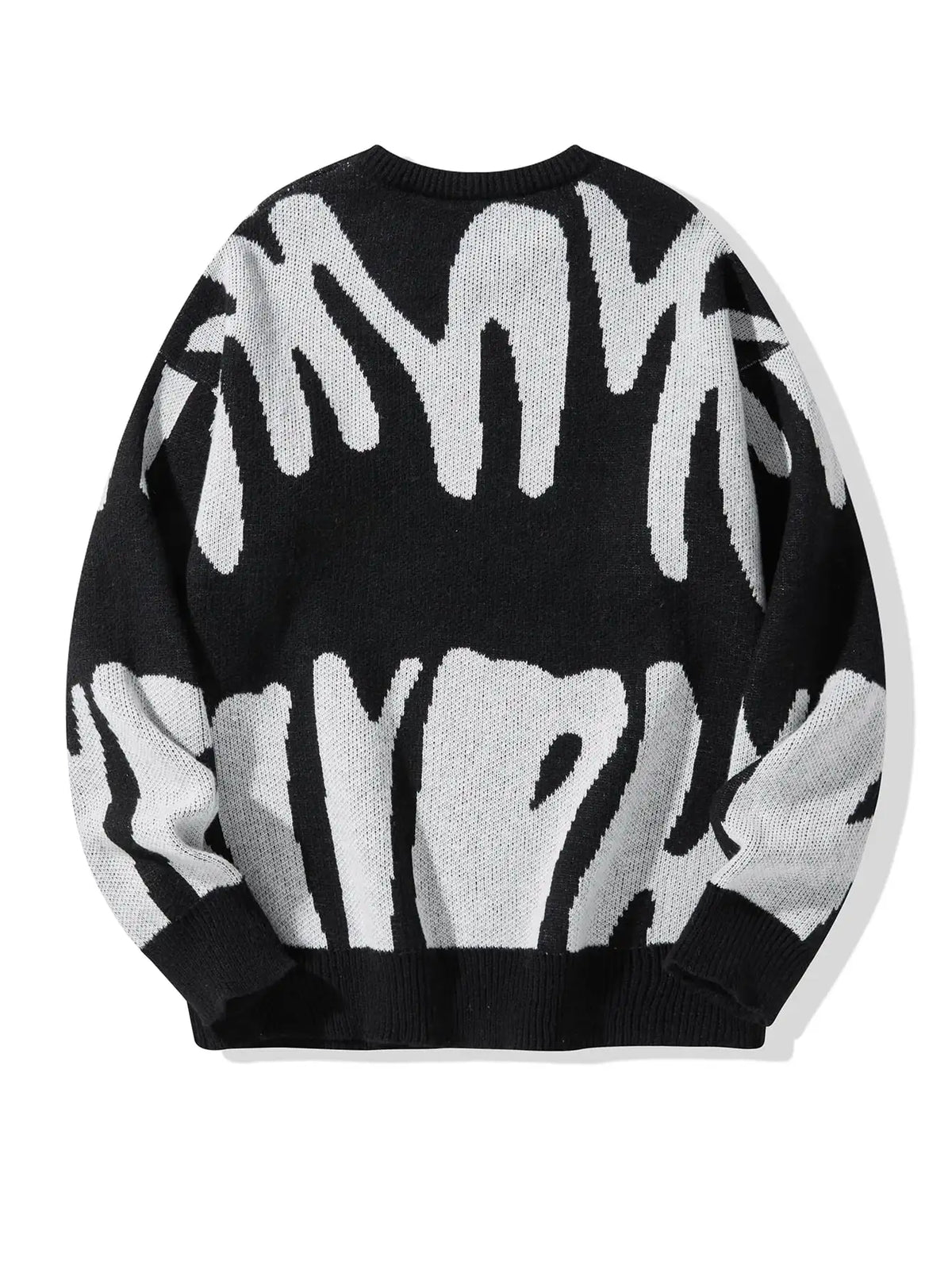 Shadow Drip Jacquard Jumper-streetwear-techwear