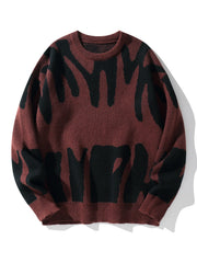 Shadow Drip Jacquard Jumper-streetwear-techwear