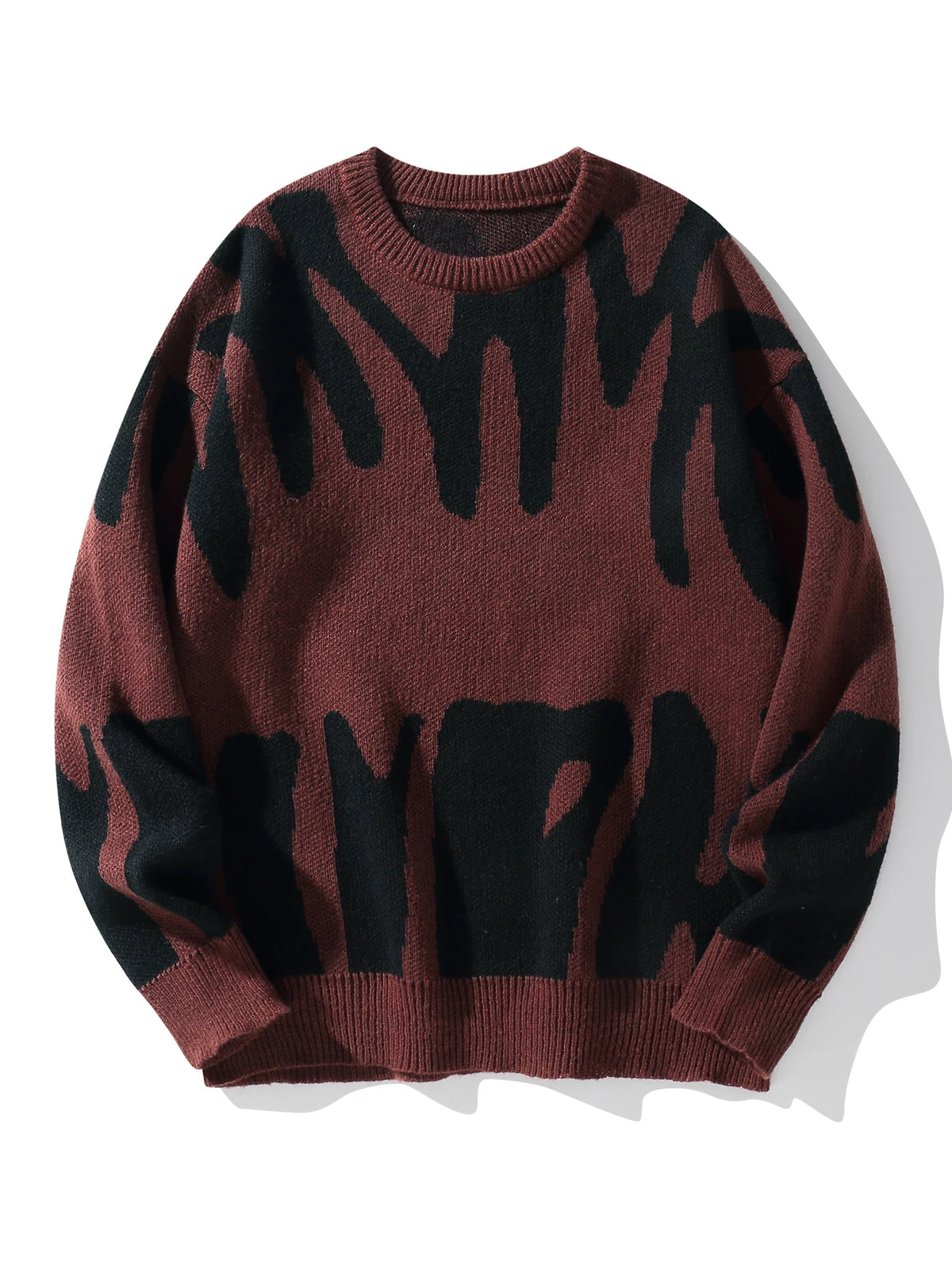 Shadow Drip Jacquard Jumper-streetwear-techwear