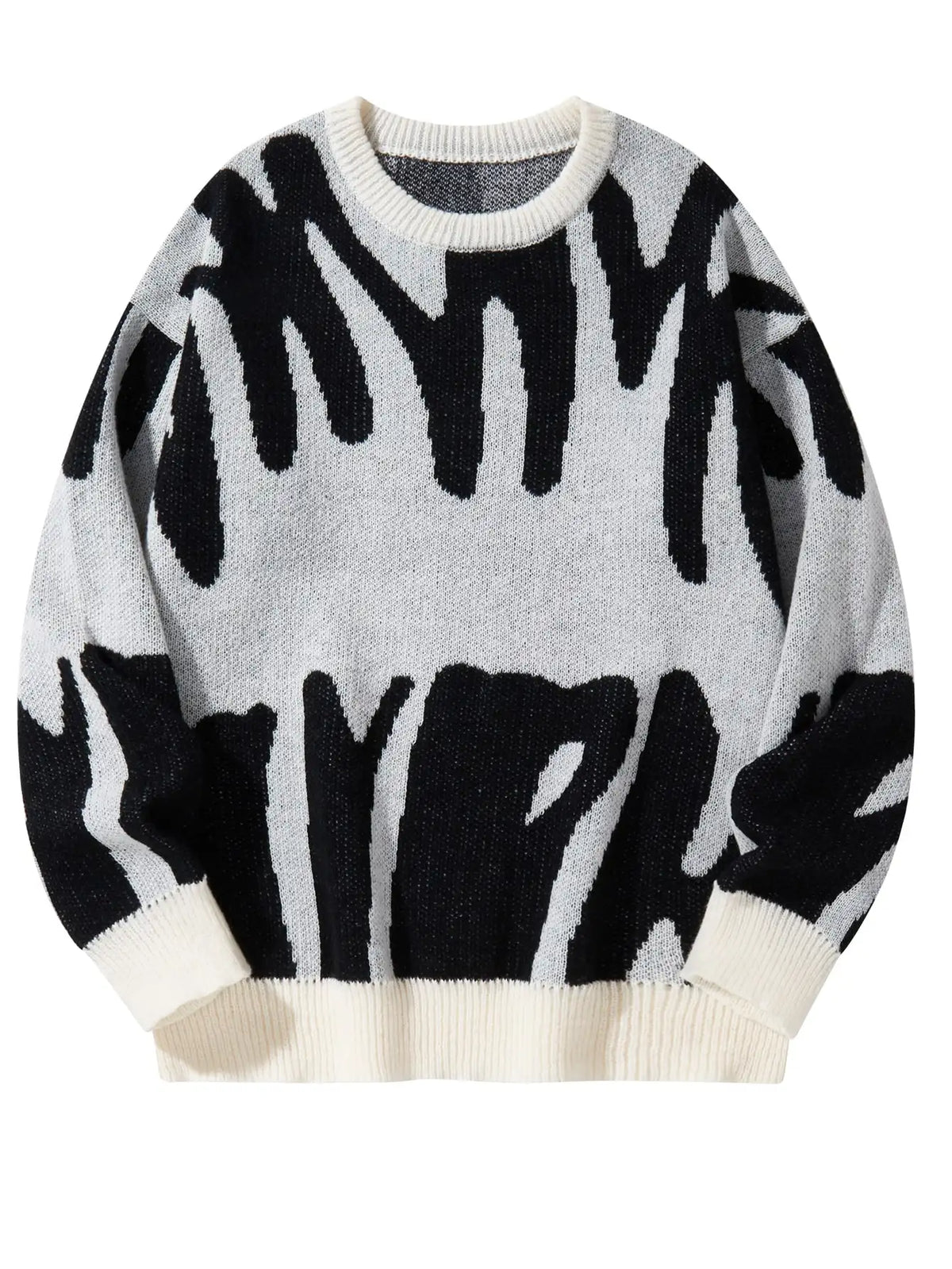 Shadow Drip Jacquard Jumper-streetwear-techwear