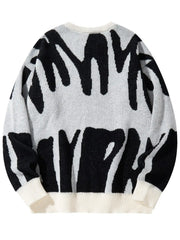 Shadow Drip Jacquard Jumper-streetwear-techwear