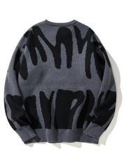 Shadow Drip Jacquard Jumper-streetwear-techwear