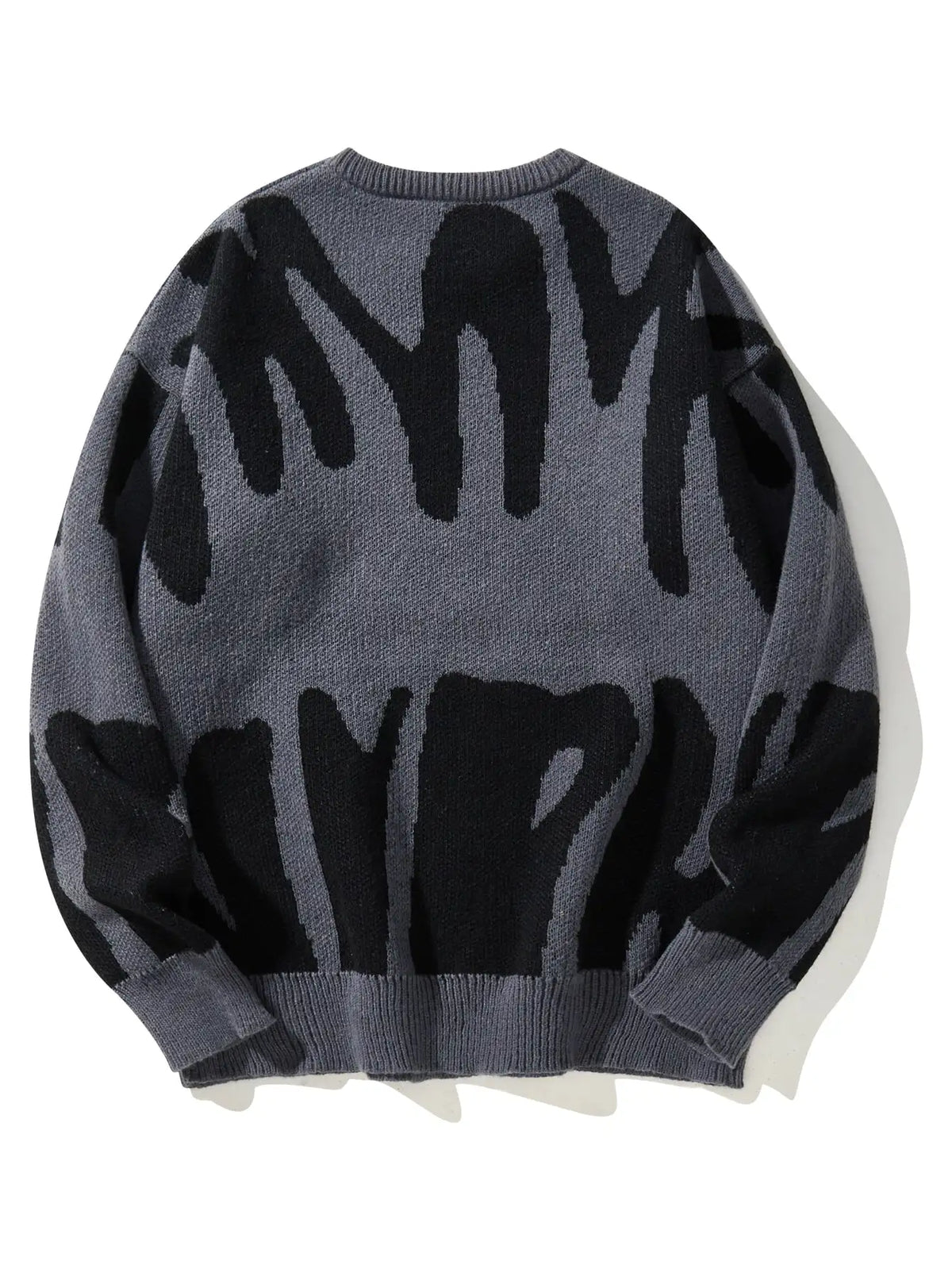 Shadow Drip Jacquard Jumper-streetwear-techwear