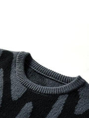 Shadow Drip Jacquard Jumper-streetwear-techwear