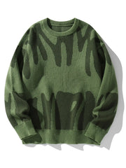 Shadow Drip Jacquard Jumper-streetwear-techwear