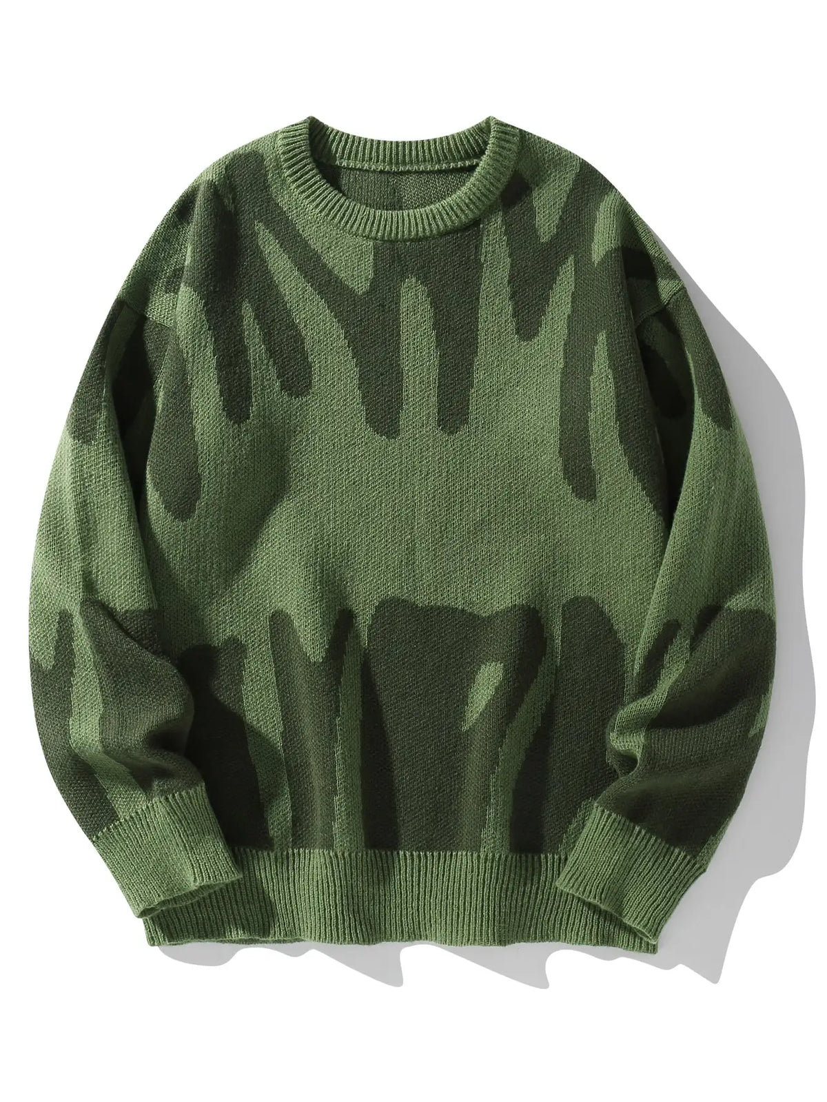 Shadow Drip Jacquard Jumper-streetwear-techwear
