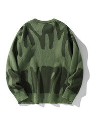 Shadow Drip Jacquard Jumper-streetwear-techwear