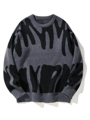 Shadow Drip Jacquard Jumper-streetwear-techwear