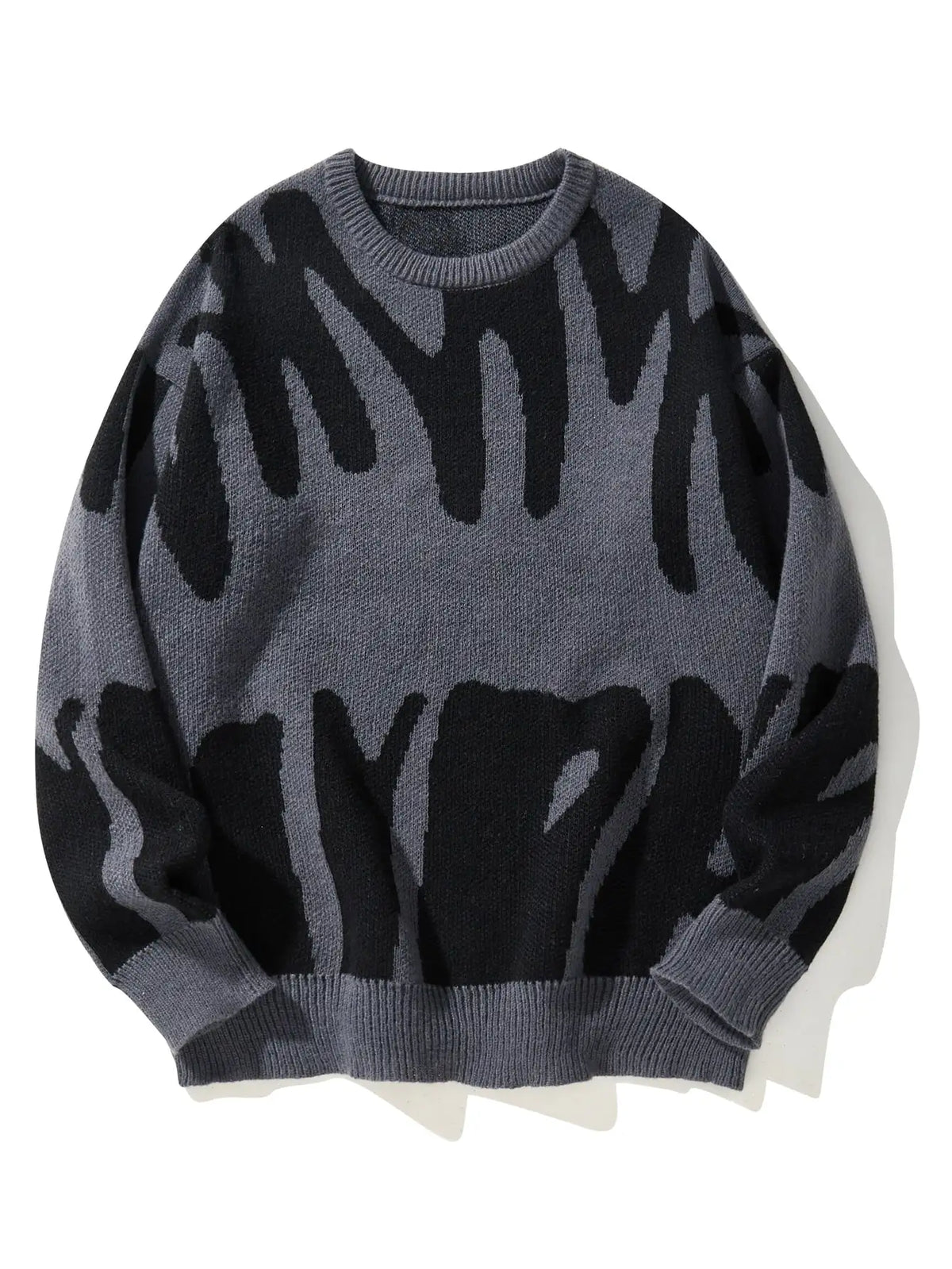 Shadow Drip Jacquard Jumper-streetwear-techwear