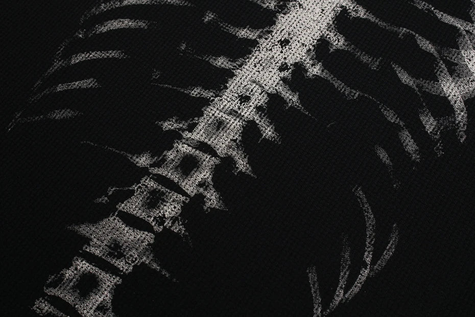 Skeleton X-Ray Graphic Long Sleeve-streetwear-techwear