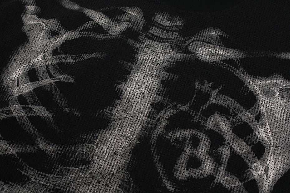 Skeleton X-Ray Graphic Long Sleeve-streetwear-techwear