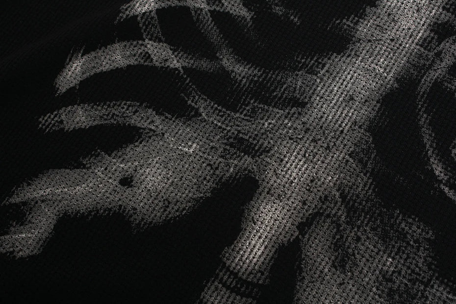 Skeleton X-Ray Graphic Long Sleeve-streetwear-techwear