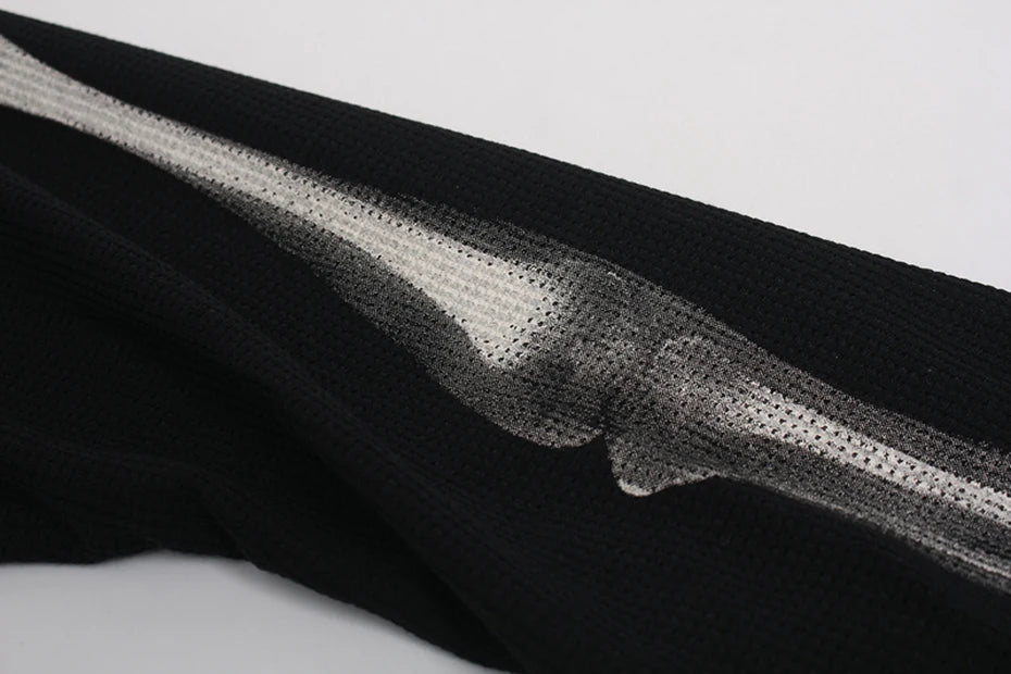 Skeleton X-Ray Graphic Long Sleeve-streetwear-techwear