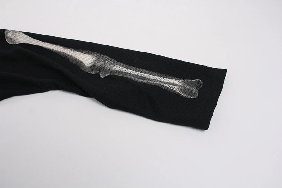Skeleton X-Ray Graphic Long Sleeve-streetwear-techwear