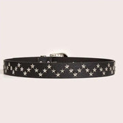 Star-studded Western Belt-streetwear-techwear