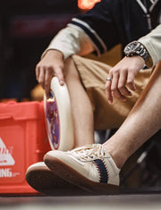 Vintage Style Baseball Sneakers-streetwear-techwear