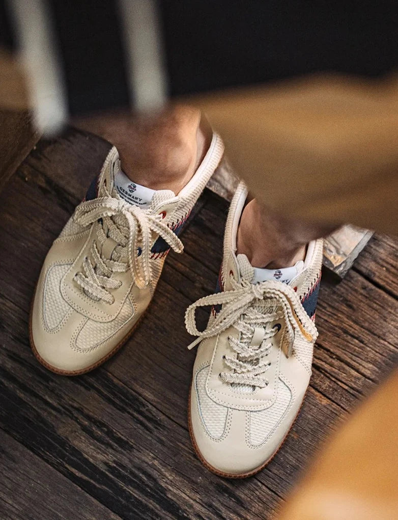 Vintage Style Baseball Sneakers-streetwear-techwear