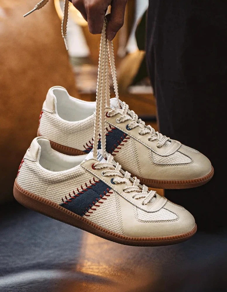 Vintage Style Baseball Sneakers-streetwear-techwear