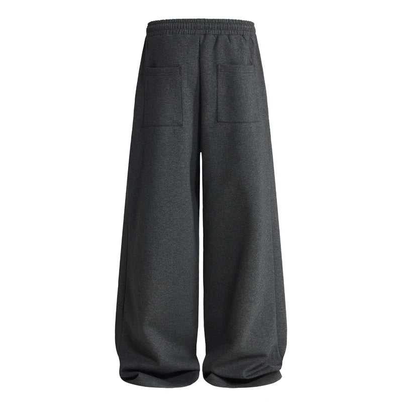 Volume Pleat Wide Leg Jersey Pants-streetwear-techwear
