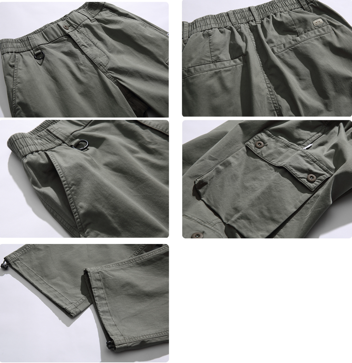 Washed Utility Cargo Pants-streetwear-techwear