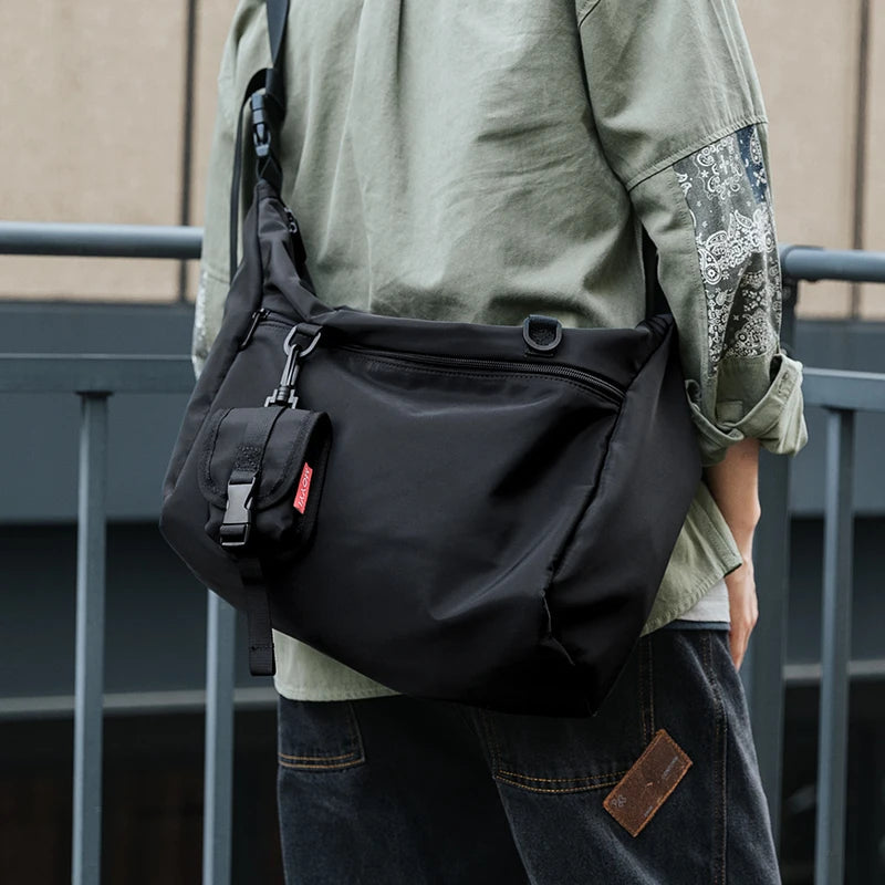 Water-Resistant Messenger Bag-streetwear-techwear