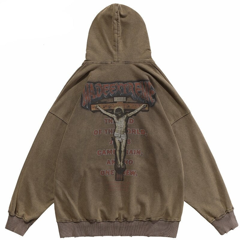 MADE EXTREME 'Redemption' Washed Hoodie-streetwear-techwear