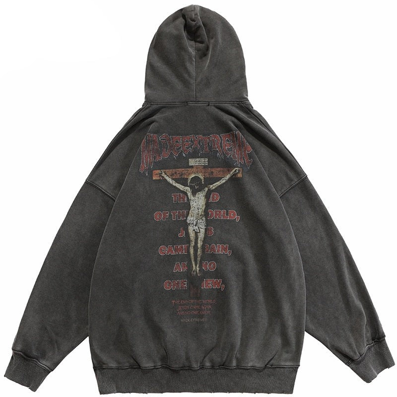MADE EXTREME 'Redemption' Washed Hoodie-streetwear-techwear