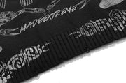 MADE EXTREME Tattoo Print Oversized Sweater-streetwear-techwear