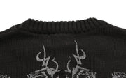 MADE EXTREME Tattoo Print Oversized Sweater-streetwear-techwear