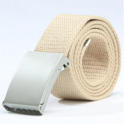 Webbing Belt with Metal Buckle-streetwear-techwear